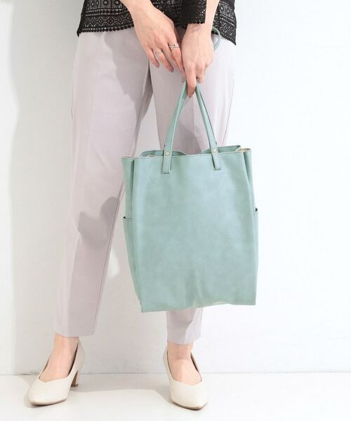 SHOO・LA・RUE / シューラルー トートバッグ | タテナガ収納トートバッグ（ブルー(092)）