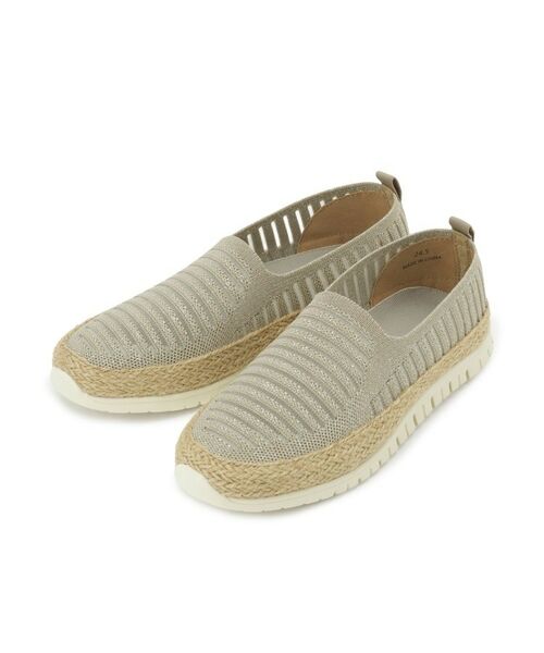 SHOO・LA・RUE / シューラルー スニーカー | 軽い透かしエスパドリーユ（グレー(012)）