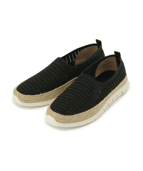 SHOO・LA・RUE / シューラルー スニーカー | 軽い透かしエスパドリーユ（ブラック(019)）