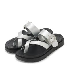 SHOO・LA・RUE / シューラルー サンダル | キラキラベルトがアクセント 親指トングサンダル