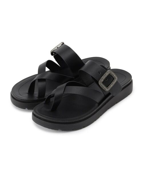 SHOO・LA・RUE / シューラルー サンダル | 親指トングサンダル（ブラック(019)）