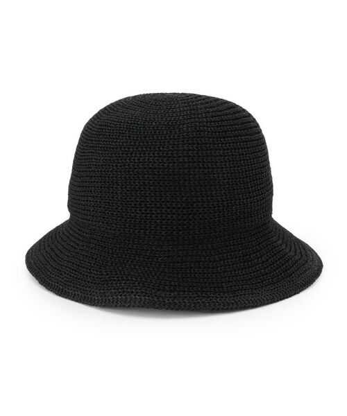 SHOO・LA・RUE / シューラルー ハット | 【吸水速乾】ペーパーミックスサーモバケハ（ブラック(019)）