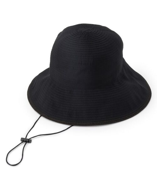 SHOO・LA・RUE / シューラルー ハット | 【UVカット／吸水速乾】どっちもグログランハット（ブラック(019)）