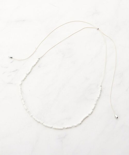 SHOO・LA・RUE / シューラルー ネックレス・ペンダント・チョーカー | 紐ビーズネックレス（オフホワイト(003)）