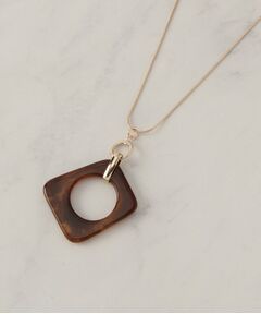 SHOO・LA・RUE / シューラルー ネックレス・ペンダント・チョーカー | 樹脂スクエアスネークネックレス