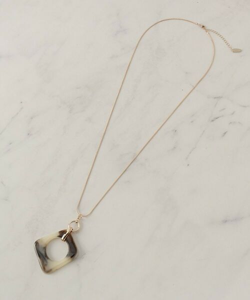 SHOO・LA・RUE / シューラルー ネックレス・ペンダント・チョーカー | 樹脂スクエアスネークネックレス | 詳細2