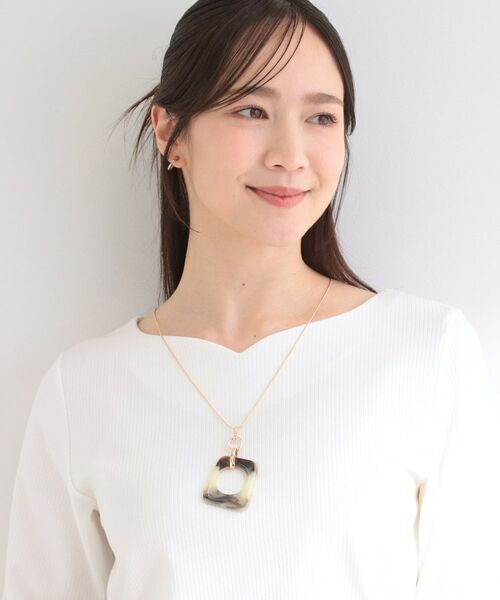 SHOO・LA・RUE / シューラルー ネックレス・ペンダント・チョーカー | 樹脂スクエアスネークネックレス | 詳細5