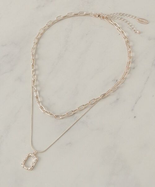 SHOO・LA・RUE / シューラルー ネックレス・ペンダント・チョーカー | 【3WAY】2連チェーンネックレス | 詳細1