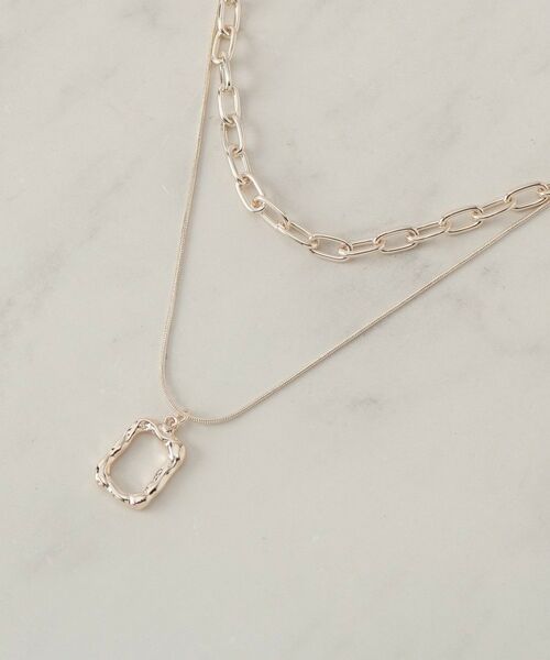 SHOO・LA・RUE / シューラルー ネックレス・ペンダント・チョーカー | 【3WAY】2連チェーンネックレス | 詳細2