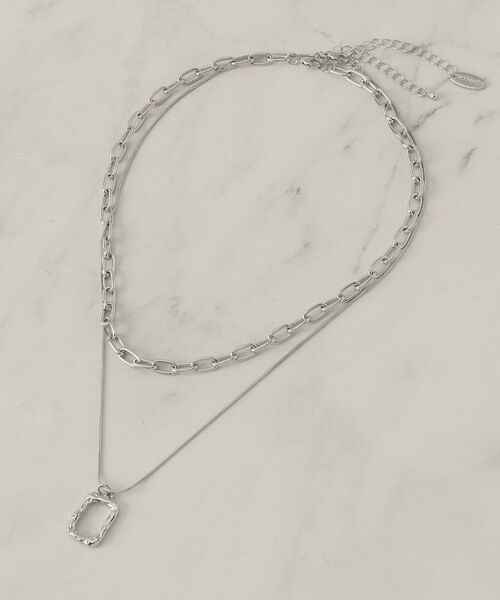 SHOO・LA・RUE / シューラルー ネックレス・ペンダント・チョーカー | 【3WAY】2連チェーンネックレス（シルバー(006)）