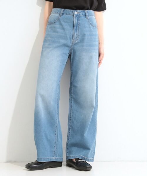 SHOO・LA・RUE / シューラルー パンツ | 【ひんやり】ライトデニムワイドパンツ | 詳細9