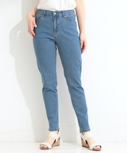 SHOO・LA・RUE / シューラルー デニムパンツ | 【ひんやり/ストレッチ】ライトデニムスキニーパンツ | 詳細1