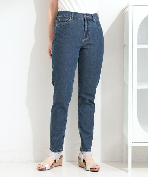 SHOO・LA・RUE / シューラルー デニムパンツ | 【ひんやり/ストレッチ】ライトデニムスキニーパンツ | 詳細5