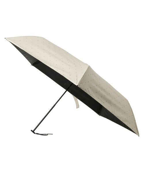 SHOO・LA・RUE / シューラルー 傘 | 【晴雨兼用】スーパーライトハート折りたたみ傘【because】（ライトベージュ(051)）