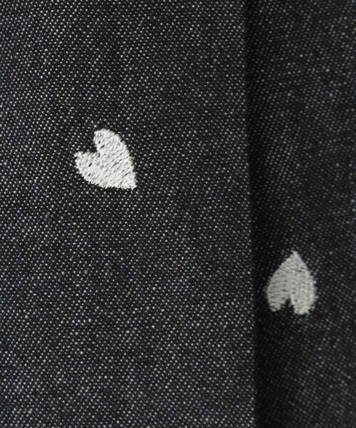 SHOO・LA・RUE / シューラルー ミニ・ひざ丈スカート | 【100-150cm】ハート刺繍デニムスカート | 詳細7