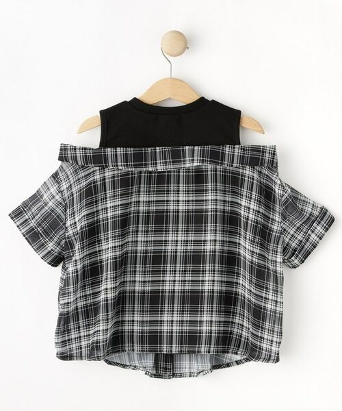 SHOO・LA・RUE / シューラルー カットソー | 【110-140cm】チェックシャツデザイントップス | 詳細2