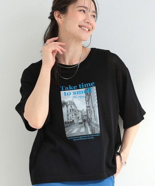 SHOO・LA・RUE / シューラルー ニット・セーター | 程よく透ける さらっとシアーニット（ブラック(219)）