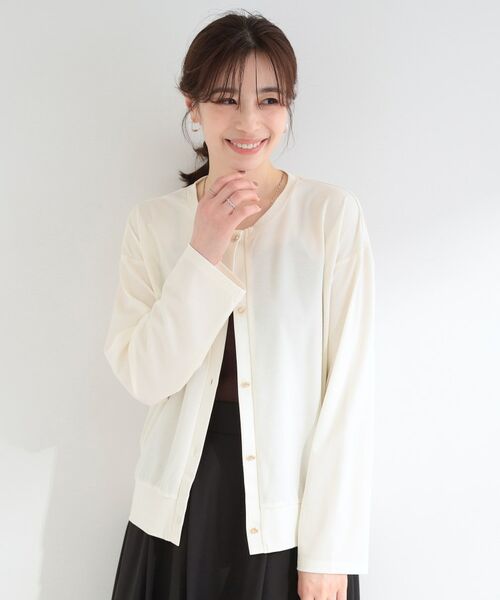 SHOO・LA・RUE / シューラルー カーディガン・ボレロ | 【ひんやり/UV/S-LL】着ごこちなめらか カノコ編みカーディガン | 詳細1