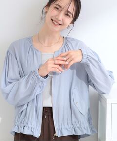 SHOO・LA・RUE / シューラルー レザーブルゾン・ジャケット | シアーライトブルゾン