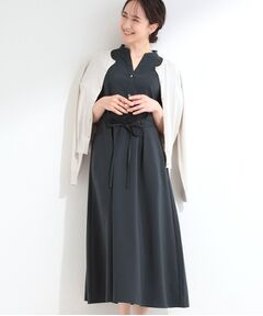 SHOO・LA・RUE / シューラルー ミニ丈・ひざ丈ワンピース | 【洗濯機可／洗濯後しわになりにくい】ウエストタックフレンチワンピース