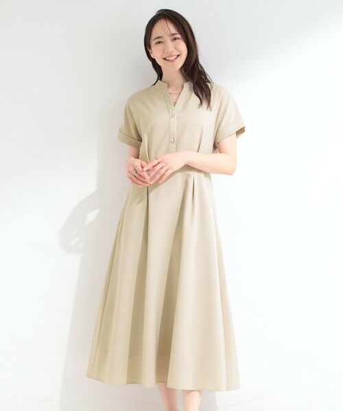 SHOO・LA・RUE / シューラルー ミニ丈・ひざ丈ワンピース | 【洗濯機可／洗濯後しわになりにくい】ウエストタックフレンチワンピース | 詳細1