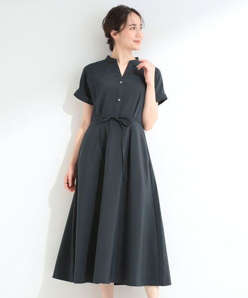 SHOO・LA・RUE / シューラルー ミニ丈・ひざ丈ワンピース | 【洗濯機可／洗濯後しわになりにくい】ウエストタックフレンチワンピース | 詳細5