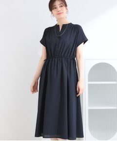 SHOO・LA・RUE / シューラルー ロング・マキシ丈ワンピース | 【ひんやり/UV/吸水速乾/洗濯機可】さらり快適 ギャザーリボンワンピース