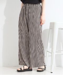 SHOO・LA・RUE / シューラルー パンツ | 【セルフカット可】プリント柄 プリーツワイドイージーパンツ