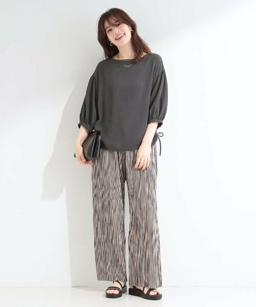 SHOO・LA・RUE / シューラルー パンツ | 【セルフカット可/S-LL】選べる5柄 縦プリーツですっきり細見え イージーワイドパンツ | 詳細28