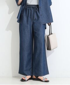 SHOO・LA・RUE / シューラルー デニムパンツ | 【セットアップ可能】ライトオンスデニム イージーワイドパンツ