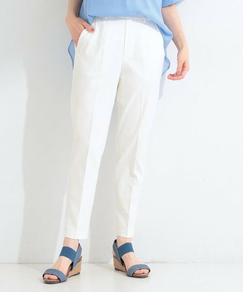 SHOO・LA・RUE / シューラルー ショート・ハーフ・半端丈パンツ | 【ひんやり／着丈が選べる/S-LL】脚のラインを拾いにくい ストレッチ スティックパンツ | 詳細1