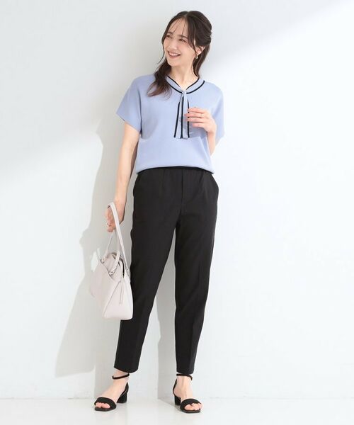 SHOO・LA・RUE / シューラルー ショート・ハーフ・半端丈パンツ | 【ひんやり／着丈が選べる/S-LL】脚のラインを拾いにくい ストレッチ スティックパンツ | 詳細7