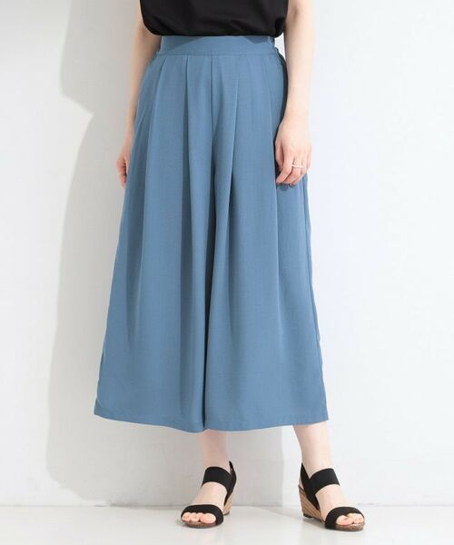 SHOO・LA・RUE / シューラルー ショート・ハーフ・半端丈パンツ | 【セットアップ可】麻調タックスカーチョパンツ | 詳細15