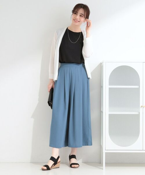 SHOO・LA・RUE / シューラルー ショート・ハーフ・半端丈パンツ | 【セットアップ可】麻調タックスカーチョパンツ | 詳細20