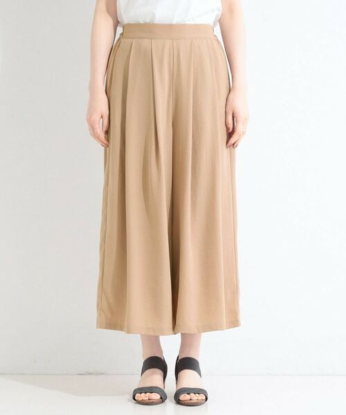 SHOO・LA・RUE / シューラルー ショート・ハーフ・半端丈パンツ | 【セットアップ可】麻調タックスカーチョパンツ | 詳細22
