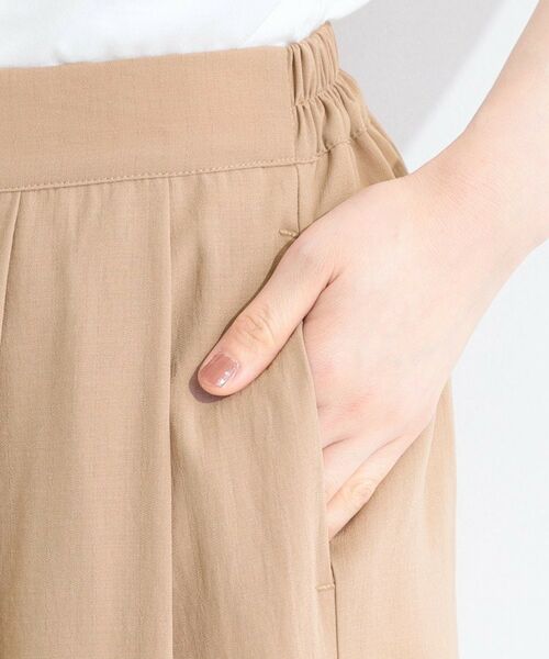 SHOO・LA・RUE / シューラルー ショート・ハーフ・半端丈パンツ | 【セットアップ可】麻調タックスカーチョパンツ | 詳細26