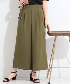 SHOO・LA・RUE / シューラルー ショート・ハーフ・半端丈パンツ | 【S-LL／洗濯機可】リボン付きスカーチョパンツ