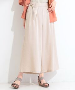 SHOO・LA・RUE / シューラルー ショート・ハーフ・半端丈パンツ | 【S-LL／洗濯機可】リボン付きスカーチョパンツ