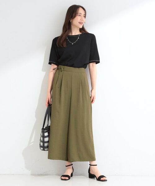SHOO・LA・RUE / シューラルー ショート・ハーフ・半端丈パンツ | 【S-LL/洗濯機可】リボン付きスカーチョパンツ | 詳細7