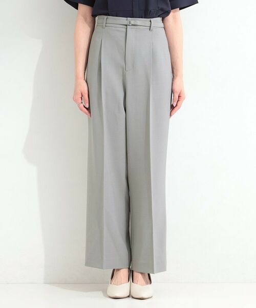 SHOO・LA・RUE / シューラルー パンツ | 【ひんやり／UV／通勤】洗濯後しわになりにくい ベルト付きワイドパンツ | 詳細13