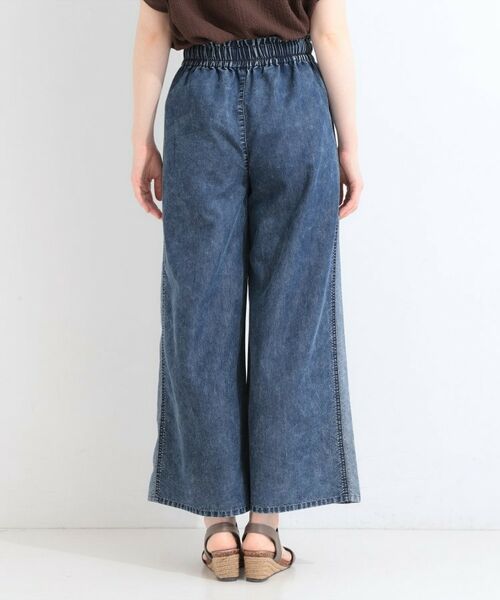 SHOO・LA・RUE / シューラルー デニムパンツ | 【洗濯機可/S-LL】サイドライン風切り替え ライトオンスデニム イージーパンツ | 詳細11