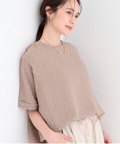 SHOO・LA・RUE / シューラルー シャツ・ブラウス | 【洗濯後しわになりにくい】ドビードットドルマントップス