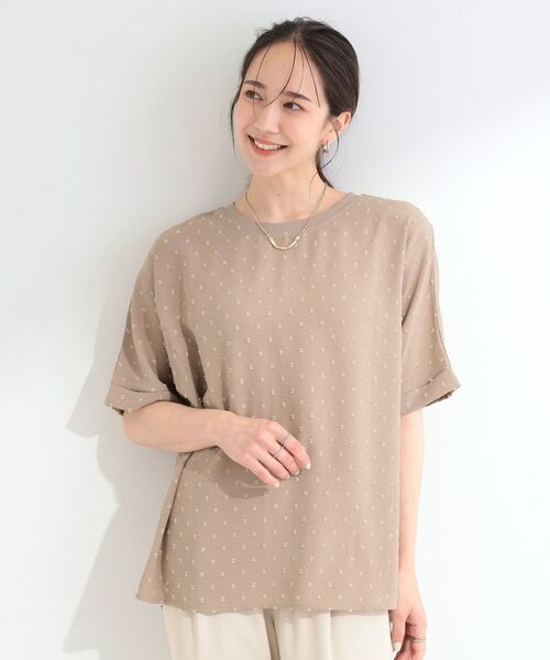 SHOO・LA・RUE / シューラルー シャツ・ブラウス | 【洗濯後しわになりにくい】ドビードットドルマントップス | 詳細13