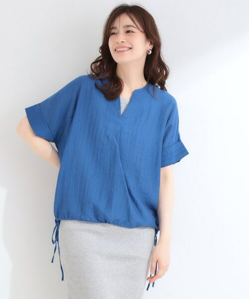 SHOO・LA・RUE / シューラルー シャツ・ブラウス | 【体型カバー/洗濯機可】インせず着られる スキッパー裾リボンブラウス | 詳細17