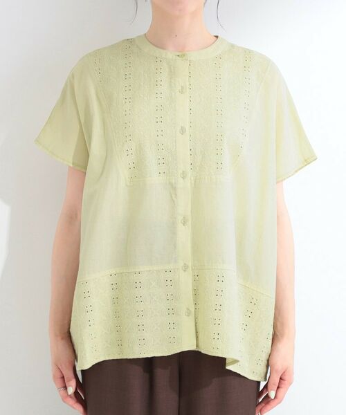 SHOO・LA・RUE / シューラルー シャツ・ブラウス | 刺繍切り替え前あきブラウス | 詳細13