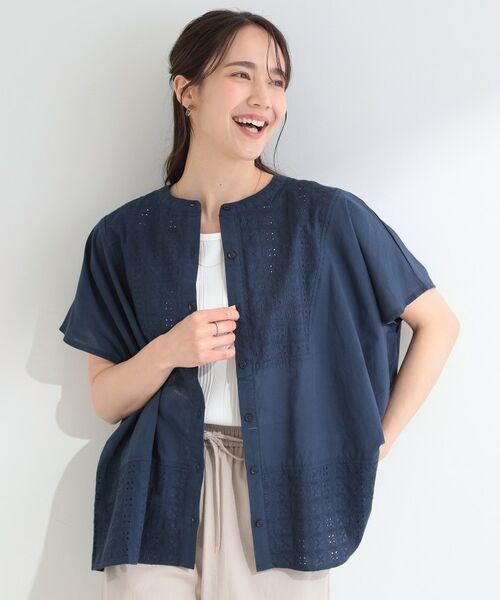 SHOO・LA・RUE / シューラルー シャツ・ブラウス | 刺繍切り替え前あきブラウス | 詳細9