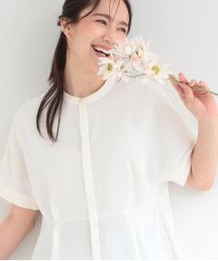 SHOO・LA・RUE / シューラルー シャツ・ブラウス | 【ひんやり/吸水速乾/UV/通勤】洗濯後しわになりにくい ウエストタック ペプラムブラウス