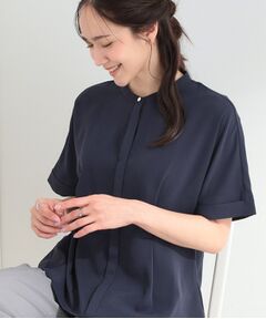 SHOO・LA・RUE / シューラルー シャツ・ブラウス | 【ひんやり/吸水速乾/UV/通勤】洗濯後しわになりにくい ウエストタック ペプラムブラウス