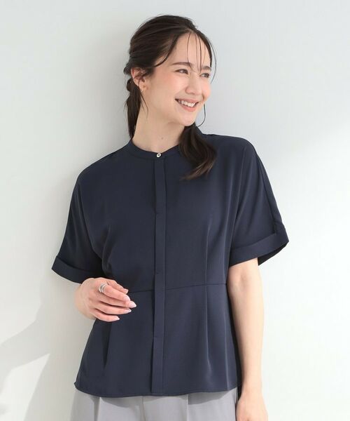 SHOO・LA・RUE / シューラルー シャツ・ブラウス | 【ひんやり/吸水速乾/UV/通勤】洗濯後しわになりにくい ウエストタック ペプラムブラウス | 詳細6