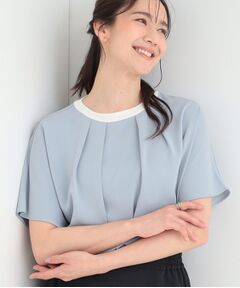 SHOO・LA・RUE / シューラルー シャツ・ブラウス | 【ひんやり/吸水速乾/UV/通勤】洗濯後しわになりにくい 上品配色ブラウス